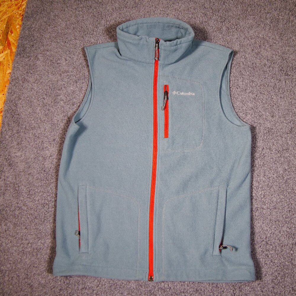 Columbia Fleece Vest Blue Men's Medium